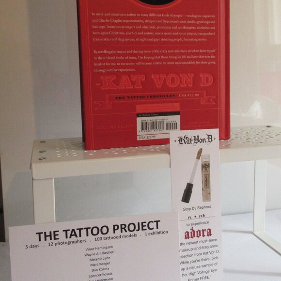 Autographed, Kat Von D, The Tattoo Chronicals, Book, Art, Collectable, Red - Picture 7 of 11